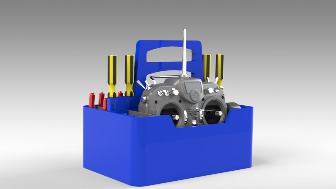 STL file RC PLANE or Drone FIELD TOOL BOX configurable design 🛩️・3D